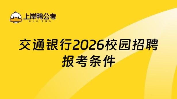 交通银行2026校园招聘公告缩略图