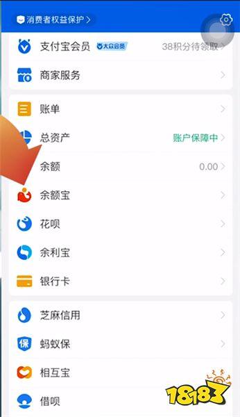 支付宝余额转不了余额宝图标